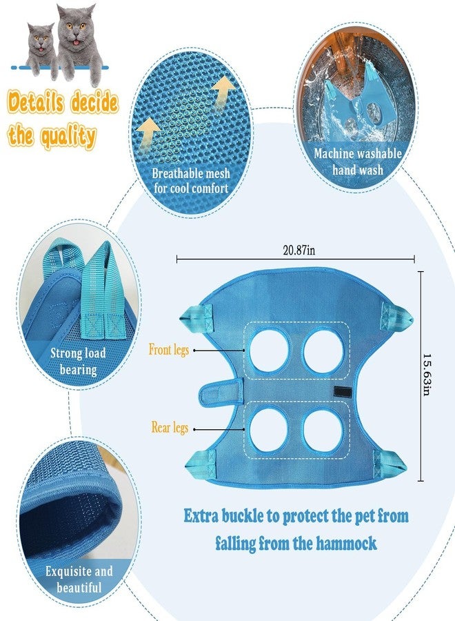 JIURUN Dog Grooming Hammock for Nail Trimming, Dog Grooming Hammock(XS), Dog Sling for Nail Trimming, Hanging Harness Holder for Nail Clipping, Pet Comb Bat Costume Wings for Cats Dogs - Image 4
